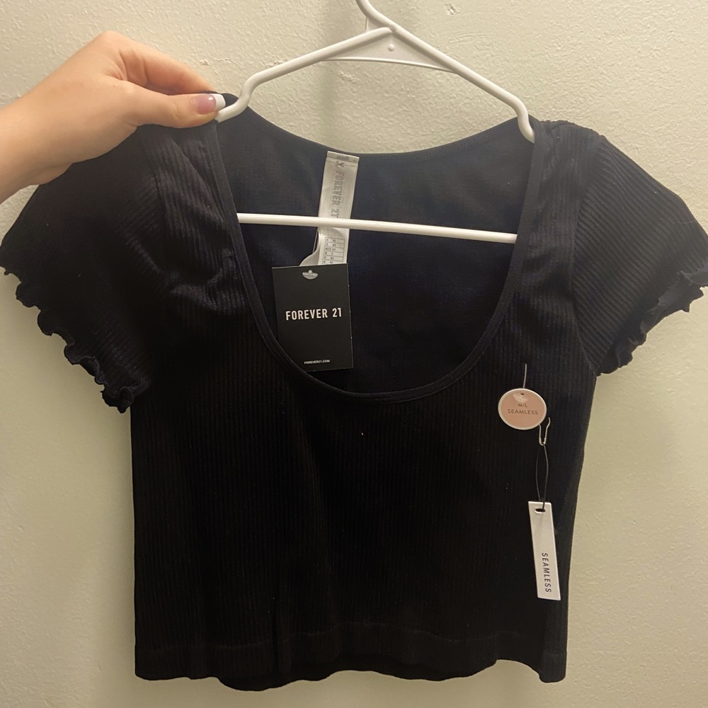 Forever 21 Black Crop Top